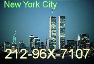   96X 7107 New York City Manhattan Phone Number NYC VIP Vanity Telephone