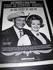   AND DALE EVANS Full size poster pg POST CEREAL WILLYS JEEP CONTEST AD
