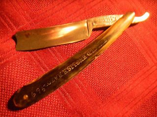 CELEBRATED FINE INDIA STEEL ( STRAIGHT ) RAZOR FOR USE STAMPED 3/4 HG 
