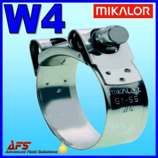   STAINLESS STEEL Mikalor Supra Hose Clamp Heavy Duty Super Pipe Clamps