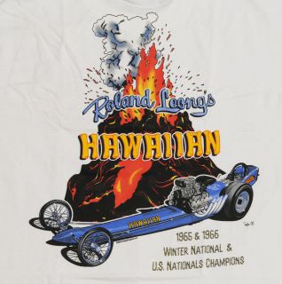   Drag Club T Shirts, Roland Leongs Hawaiian Front Engine Dragster