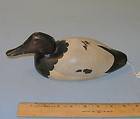 Tom Taber Signed Duck Decoy with Damage to Bill for Repair Plaster?