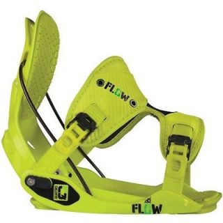 New Item Flow Quattro 2013 Snowboard Bindings Lime L   Free Dragon 