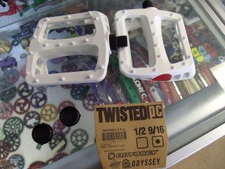ODYSSEY TWISTED PC WHITE 1/2 BMX PEDALS
