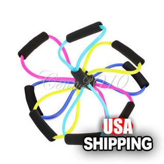 15in. 39cm Resistance Band Tube Fitness Muscle Workout Exercise Yoga 