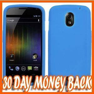 NEW SOLID BABY BLUE SILICONE SKIN CASE FOR SAMSUNG GALAXY NEXUS I515 