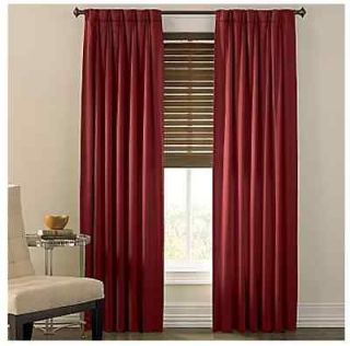 Cindy Crawford Style Prelude Pinch Pleat Drapes Color Cherry Truffle 
