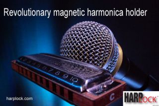 Harmonica Holder   HarpLock, The Revolutionary Hands Free Harmonica 