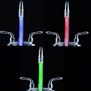 Chic Water Glow Faucet LED Light Shower Tap Automatic 7 Colors Change 