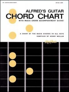 guitar chords chart in Instruction Books, CDs & Video