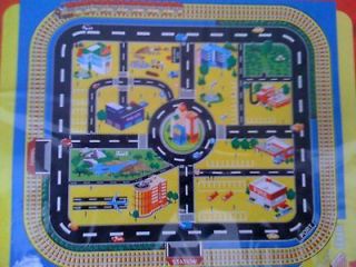   Playmat Map, wipe clean, 92 x 76cm, for toy cars, kids toy, play mat