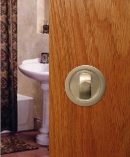 Pocket door lock privacy mortise round shape in 8 finishes new Style 