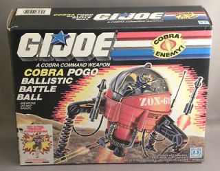 Vintage GI Joe Vehicle Cobra Pogo Ballistic Battle Ball