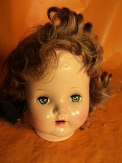 Vintage Doll Head  from composite doll plus squawker