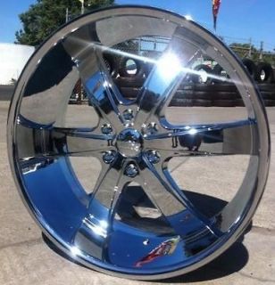 24INCH WHEELS AND TIRES B5 CHROME YUKON 2007 2008 2009 2010 2012