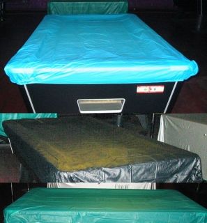   fitted waterproof pool snooker billiard table cover blue black green