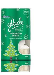 12 Glade PlugIns Scented Oil Refills SHIMMERING SPRUCE plug in LIMITED 