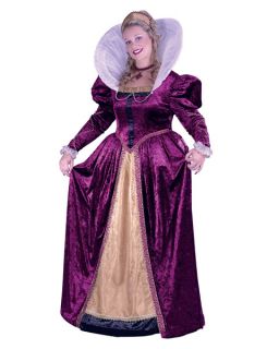 Plus Size Elizabeth Queen Costume for Adult