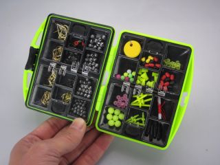 Rock Finshing green Plastic Buckle Case Styled Fishing Tool Tackle Box
