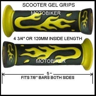KICK SCOOTER YELLOW FLAME GEL GRIPS FITS RAZOR WITH 7/8 BARS