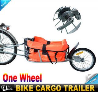   One Wheel Steel Bike Bicycle Cargo Trailer Carrier Garden Cart