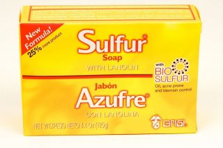   Grisi 10% Sulfur Bar Soap with Lanolin 4.4 oz (125g) ACNE Treatment