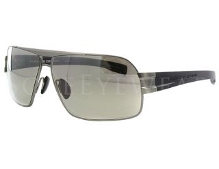 NEW Porsche Design P 8543 C Gunmetal MAtte Black Aviator sunglasses