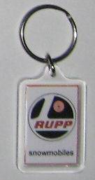 RUPP vintage snowmobile REPRO keychain ring fob