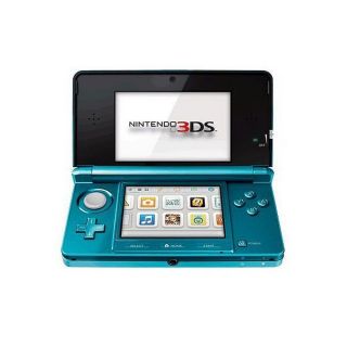 Nintendo 3DS Aqua Blue Handheld w/ Bonus Super Mario 3D Land Game