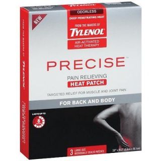 Tylenol Precise Pain Relieving Heat Patch   3 Large Size   For Back 