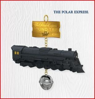 2010 Hallmark Ornament POLAR EXPRESS Train & Bell ROUND TRIP TICKET