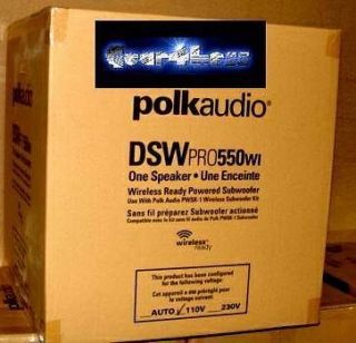 Polk Audio DSW Pro 550 wi 10 Powered Wireless Home Theater Subwoofer 