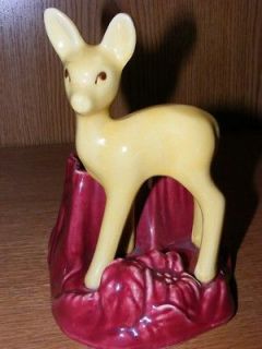 Vintage Shawnee Art Pottery Deer Fawn Planter #624