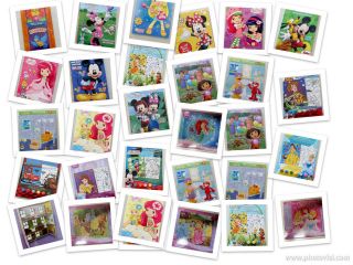 Poster Stamps Actvity Sets Disney Princess Toys Story cars Dora & Much 