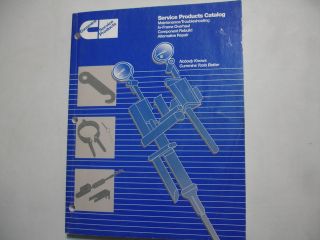 Cummins Factory Service Products Catalog Manual Tools Part Numbers 