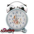 Beatrix Potter Peter Rabbit Snooze Twin Bell Alarm Clock Blue