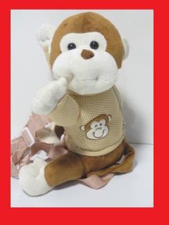  KIDS TODDLER BABY MONKEY CHIMP SAFETY HARNESS BUDDY LEASH BACKPACK