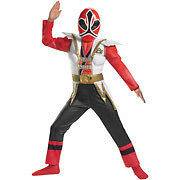 Power Rangers Samurai Super Samurai Red Ranger Muscle Costume Sz 6 S 