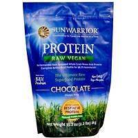 Sunwarrior Protein Powder Raw Vegan Gluten Free Chocolate, Vanilla, or 