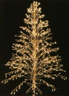 FT OUTDOOR PRE LIT CHRISTMAS TREE 400 CLEAR LIGHTS YARD DECORATION