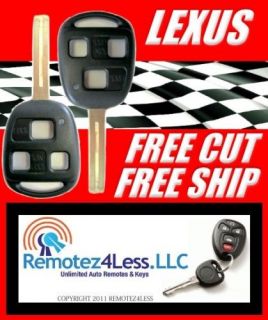 LEXUS SHELLS KEY REMOTE CASE SHELL + FREE CUT & SHIP (Fits Lexus 