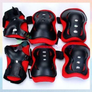 Kid Child Roller Cycling Skateboard Knee Elbow Wrist Protective Pad 