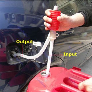   Car Manual Hand Siphon Pump Hose Gas Oil Liquid Syphon Transfer Pump