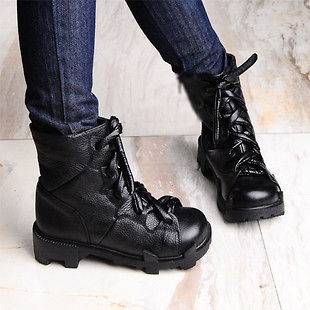 2012 Spring HOT★100% Leather Punk POP/Rock Knight Motorcycle Boot 
