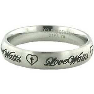 Purity Ring ~Love Waits ~ Cross in Heart~ Sizes 6 NEW
