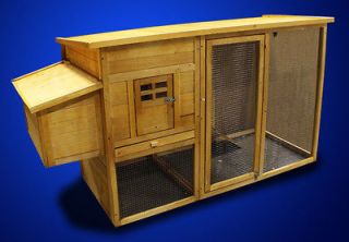    in One Chicken Coop Rabbit Hutch Nest Box Hen House Poultry Cage J09