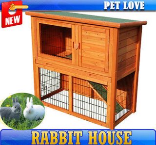 Wooden Chicken Coop Hen House Rabbit Cage Backyard Poultry Pet Animal