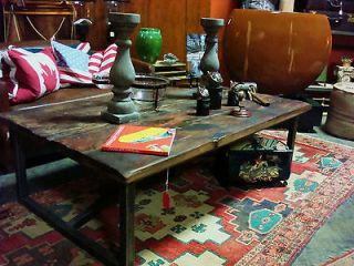 reclaimed wood coffee table in Tables
