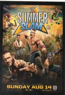2012 TOPPS WWE WORLD CLASS EVENTS SUMMER SLAM JOHN CENA RANDY ORTON