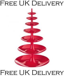 Koziol Red BABELL XL 7 Tier Stackable Cupcake Cake Stand   3184583